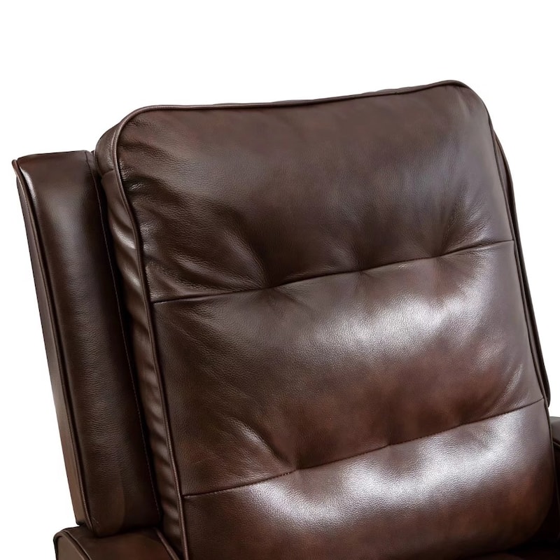 Genuine Leather Pushback Recliner Single Sofa