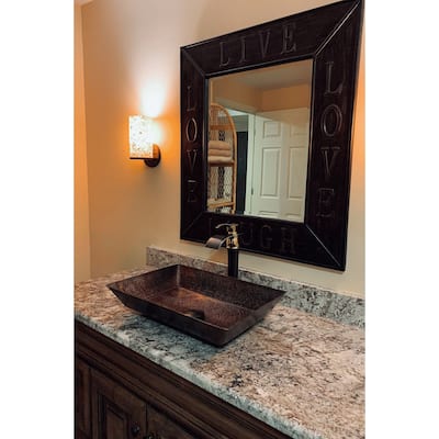 Premier Copper Products 20-inch Rectangle Vessel Hammered Copper Sink
