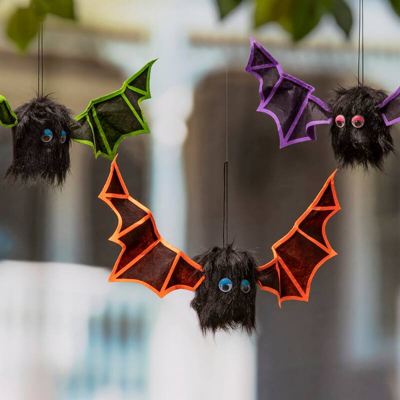 Animated Shaking Bats with Sound Hanging Décor