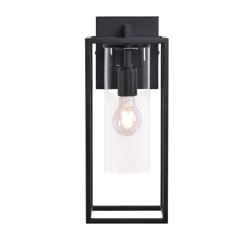 2 Pack Outdoor Wall Lights, Outdoor Wall Lantern with Glass Shade