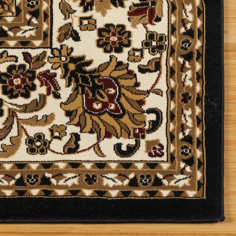 Gertmenian Majestic Vernon Traditional Oriental Floral Wide Border Area Rug