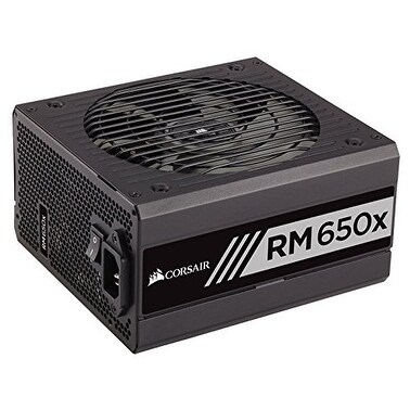 Corsair RMx Series, RM650x, 650W, Fully Modular Power Supply, 80+ Gold Certified