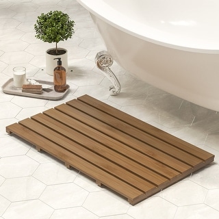 Bamboo Wooden Bath Floor Mat