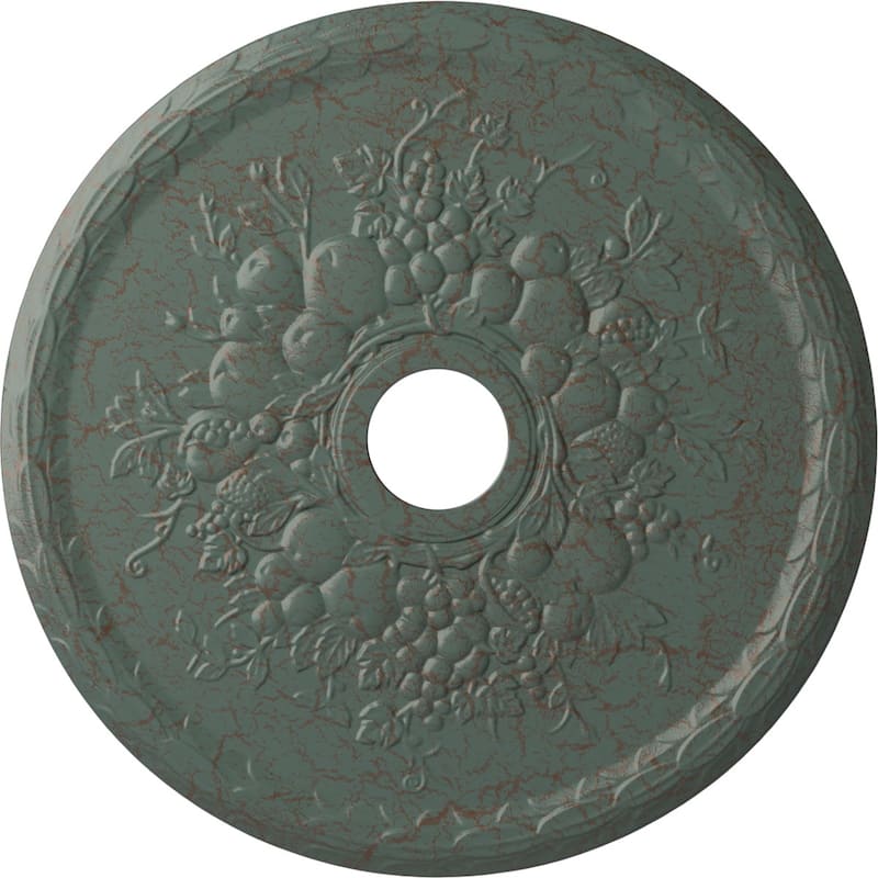 22 5/8"OD x 3 5/8"ID x 5/8"P Grape Ceiling Medallion