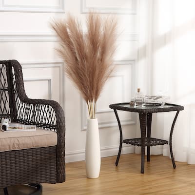 4 PCs Extra Large Faux Pampas Grass Decor