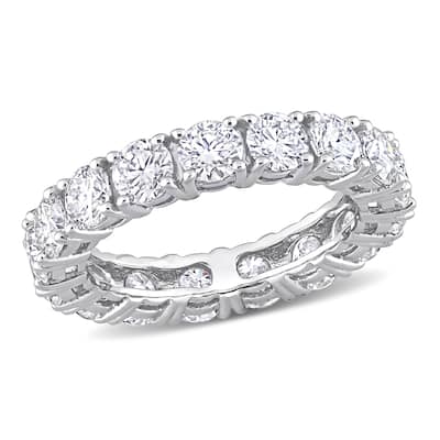 Miadora 3 7/8ct TGW Created Moissanite Full-Eternity Band Ring in 10k White Gold