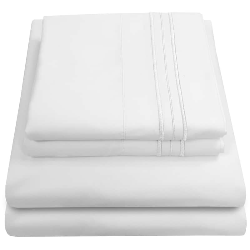 Sweet Home Collection Triple Stitch 4-piece Bed Sheet Set