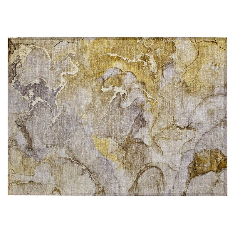 Pane Contemporary Abstract Weather Resistant Modern Chic Outdoor Rug