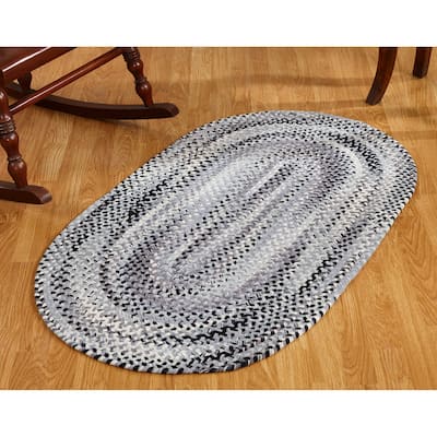 Ombre Soft Chenille Braided Rugs