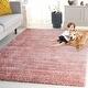 preview thumbnail 43 of 78, SAFAVIEH Tahoe Shag Yaprak Abstract 1.2-inch Thick Rug 8' x 10' - Pink/Ivory - Rectangle