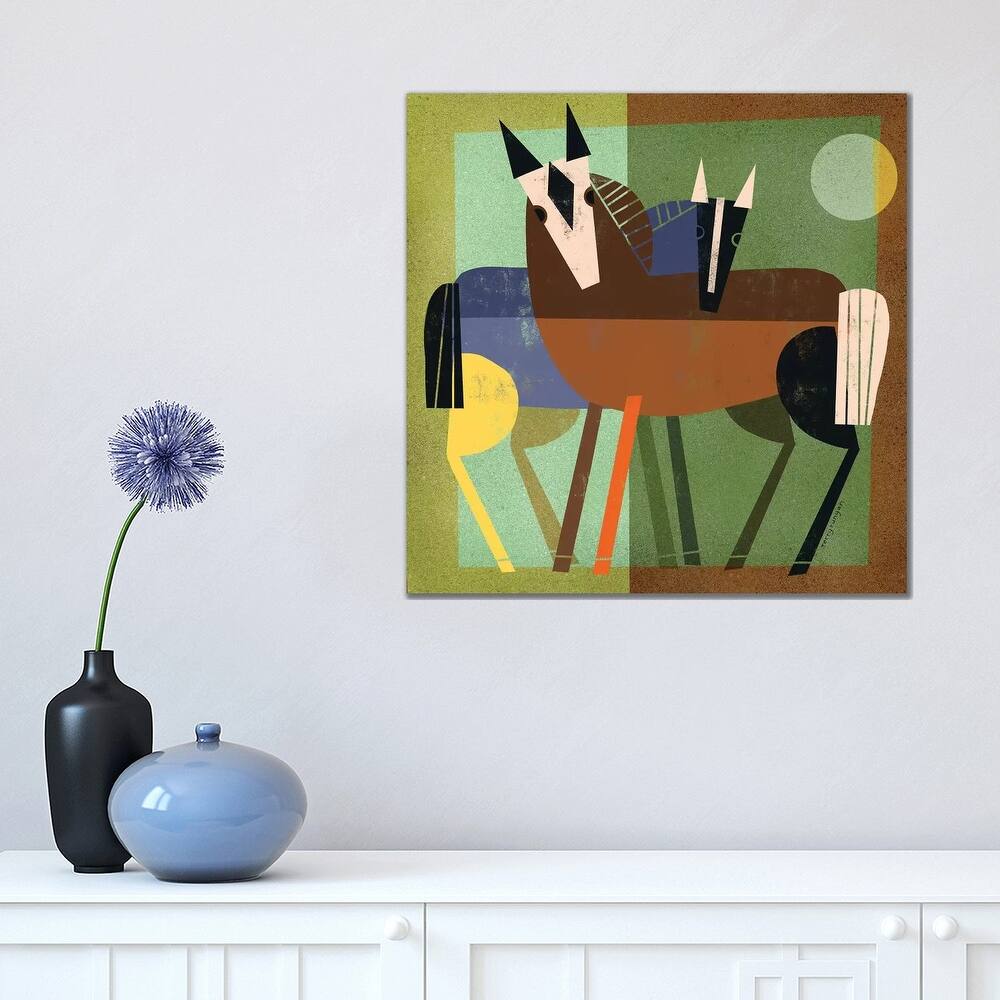 iCanvas "Horse Hug" by Terry Runyan Canvas Print