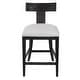preview thumbnail 2 of 4, Uttermost Idris Charcoal Black Modern Wood Counter Stool - 38" H