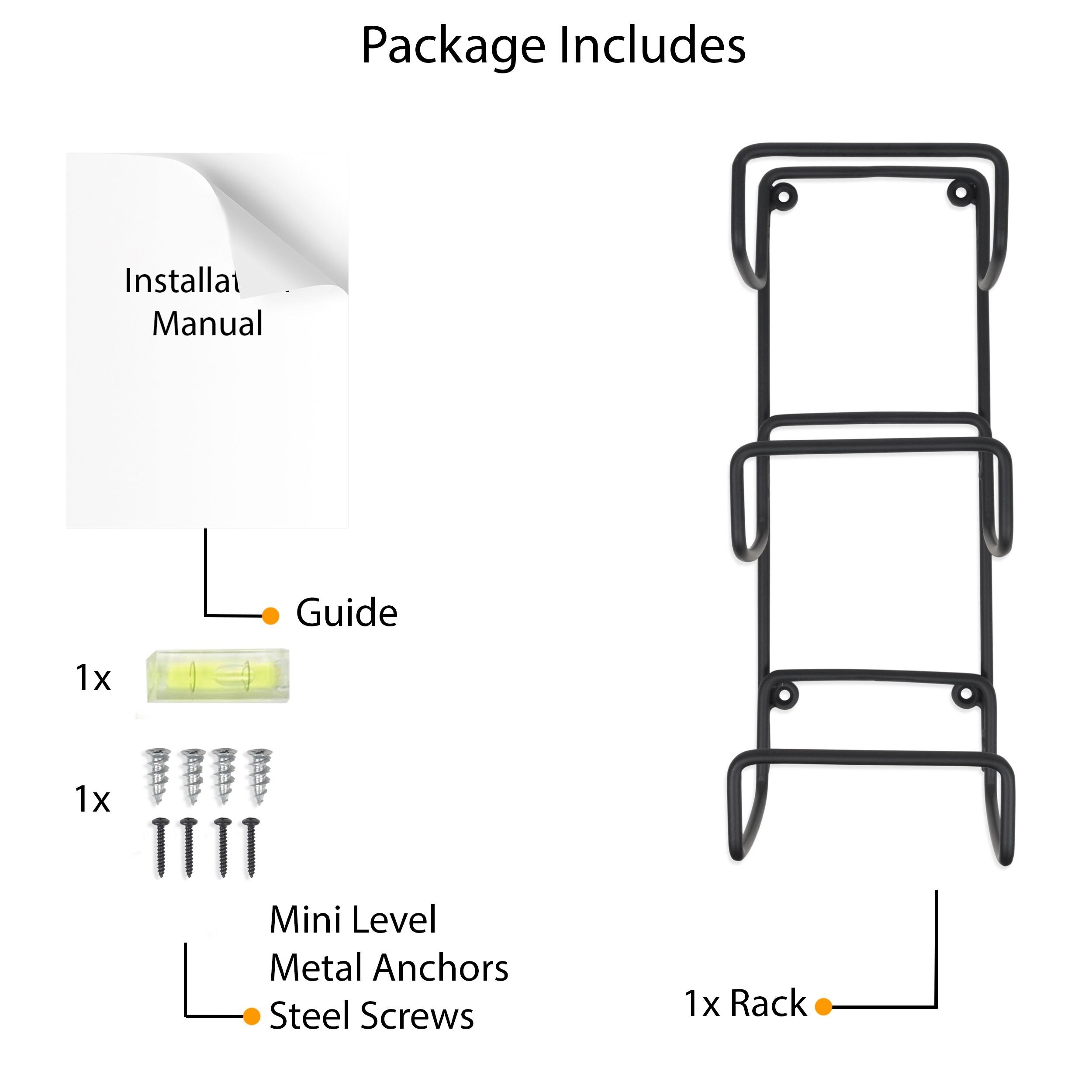 BOTO Towel Rack Wall Mounted 5-Sectional Bathroom Organizer with Hooks –  Wallniture