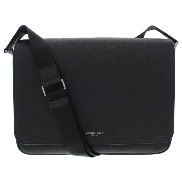michael kors men's bryant leather messenger bag