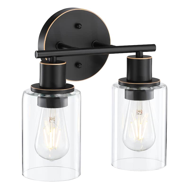 2-Lights Bathroom Wall Sconce