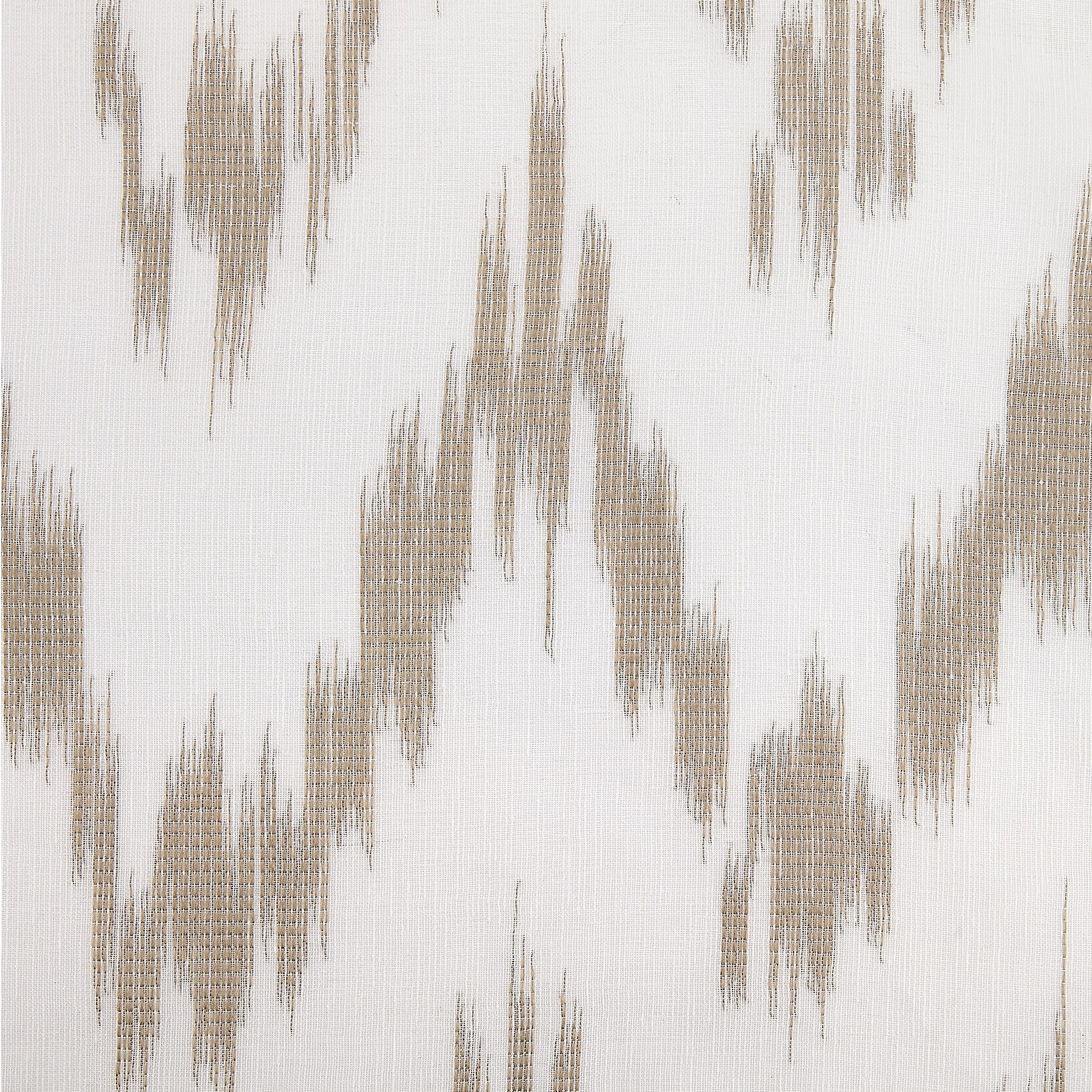 Scott Living Santo Ikat Print Textured Sheer Rod Pocket Curtain Panel Overstock 31283699