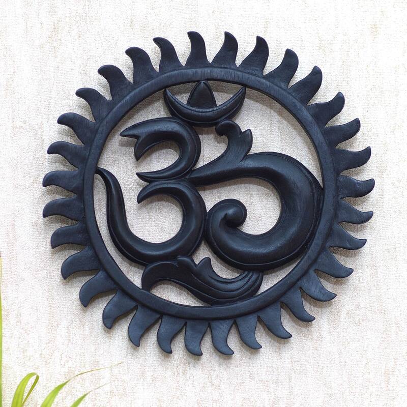 Novica Handmade Ongkare Wood Relief Panel