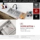 preview thumbnail 9 of 20, STYLISH 31 inch Stainless Steel 18G Double Bowl Dual Mount Kitchen Sink - Brushed Stainless Steel - 31" x 18" x 9"
