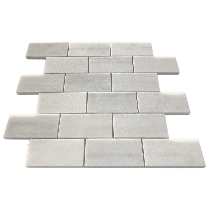 Alaska Crystal Marble 2" x 4" Honed Mosaic Tile