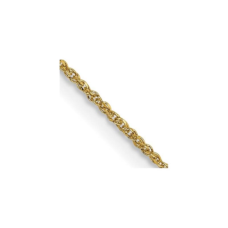 Curata 14k Yellow Gold Solid 0.70mm Ropa Chain Necklace Options: 16 18 20