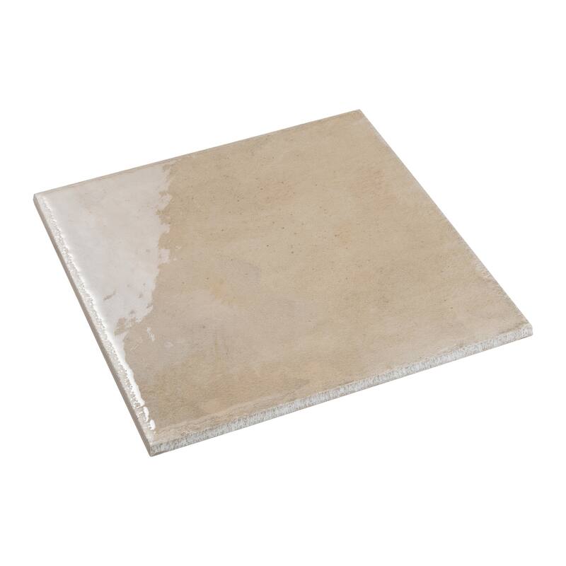 Cadence 8x8 Creamy Beige Porcelain Zellige Square Wall and Floor Tile (12.49 sq ft/case) - 29 Pack