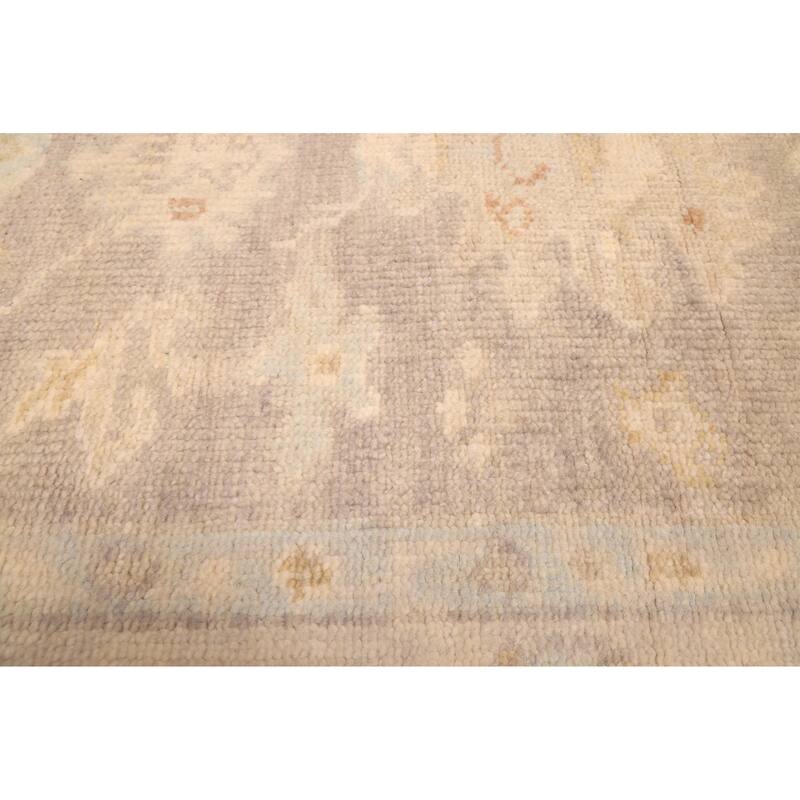 ECARPETGALLERY Hand-knotted Modern Oushak Grey Wool Rug - 7'8 x 9'10