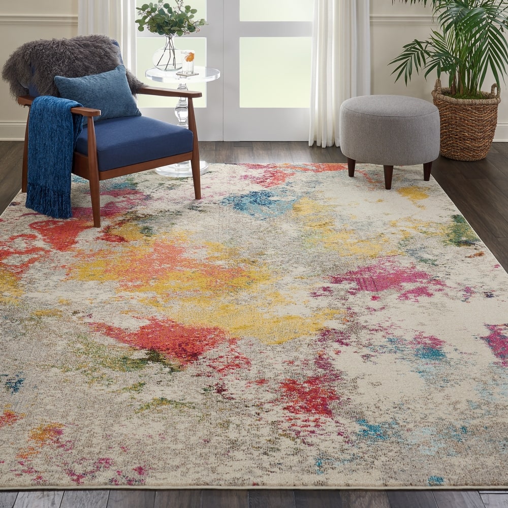 Nourison Celestial Modern Abstract Multicolor Area Rug