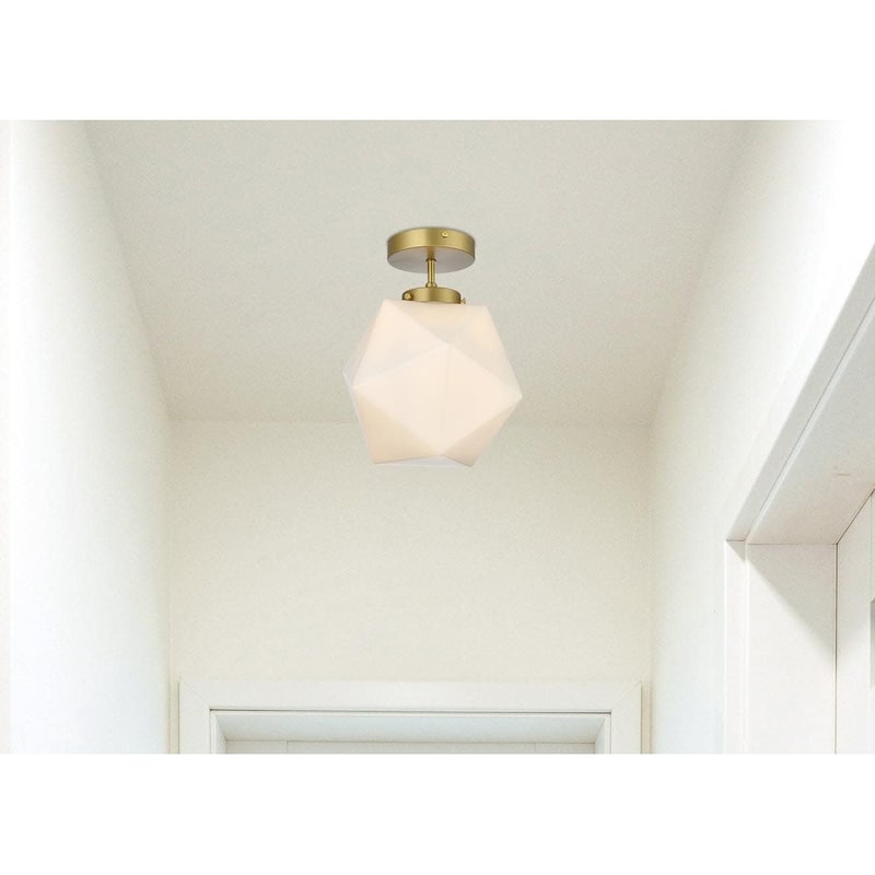 Elegant Lighting LD2347 Lawrence 10" Wide Semi-flush Ceiling Fixture