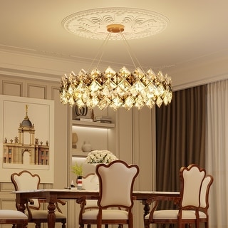 Crystal Convertible Chandelier Light with 3 Colors - Bed Bath & Beyond ...