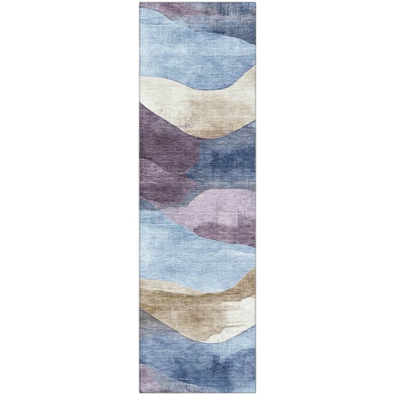 Premium Washable Super Soft Modern Waves Mayfield Rug