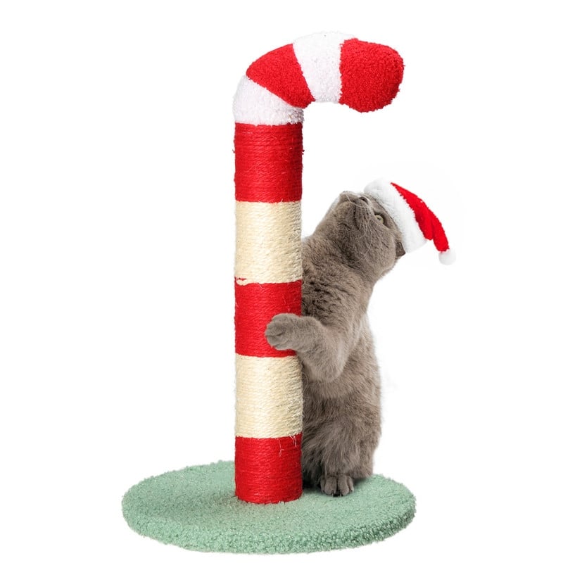 Christmas Cat Scratching Post Indoor Decoration - 20.5''