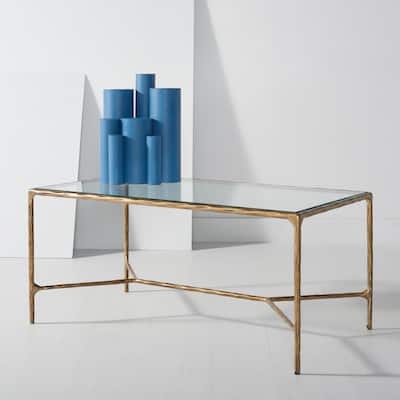SAFAVIEH Couture Jessa Rectangle Metal Coffee Table - 40 "W x 22 "D x 18 "H