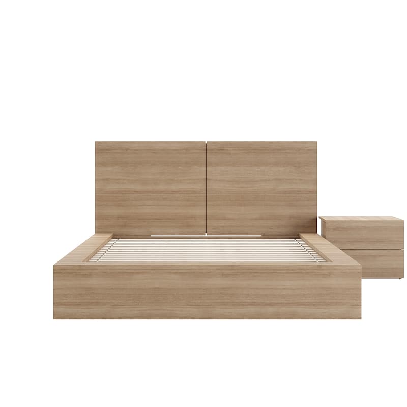 James 3-Piece Bedroom Set with Bed, Headboard, and Nightstand