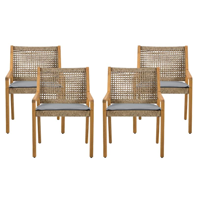 Christopher Knight Home- Elowen Acacia Wood Outdoor Dining Chair