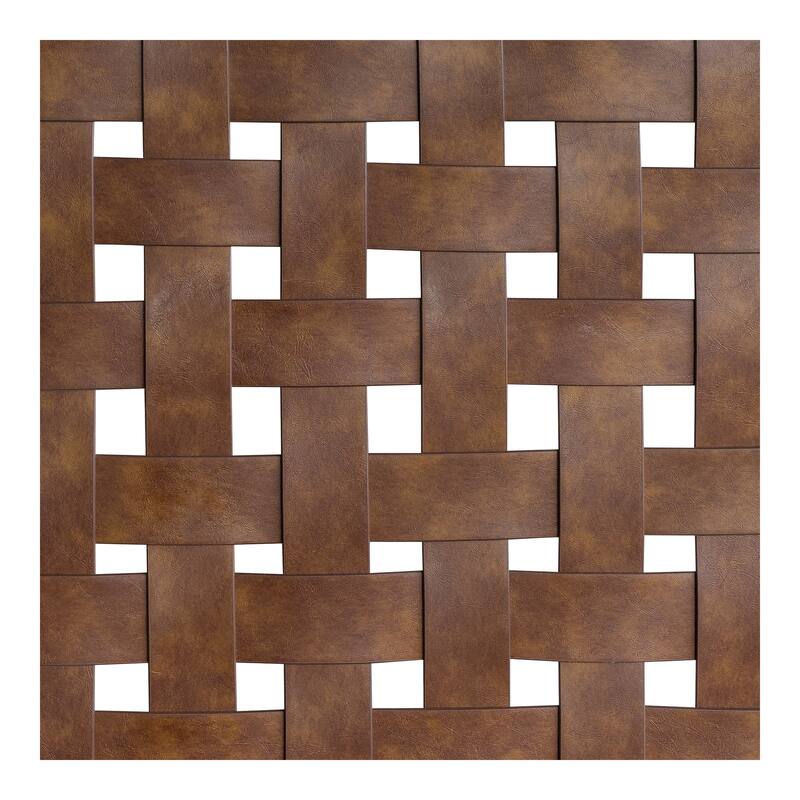 INK+IVY Jameson Woven Faux Leather Bed Queen