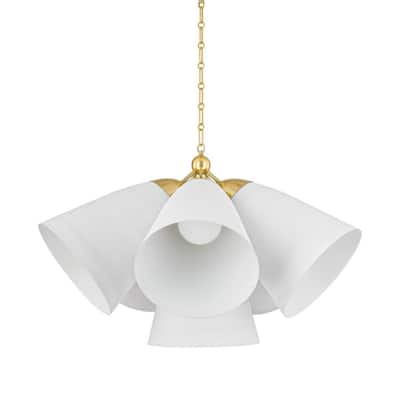 Hudson Valley Lighting BKO1502 Bronson 6 Light 38" Wide Chandelier