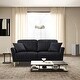 preview thumbnail 2 of 17, JASIWAY Modern Upholstered Velvet 2-Seater Sofa with Metal Legs