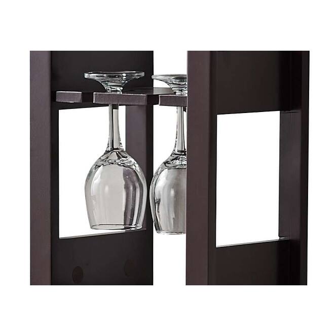 Floor Wine Rack 12 Bottle Wine Storage Display Shelf with Wine Glass