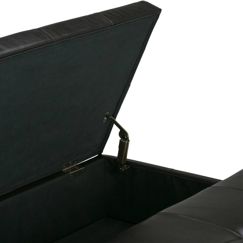 Square Coffee Table Storage Ottoman