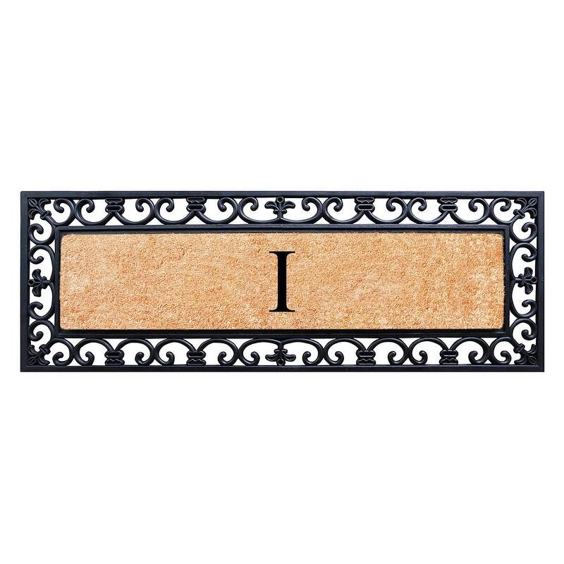 A1HC Exclusive Hand Crafted Myla Monogrammed Entry Doormat, 18" x 48" - I