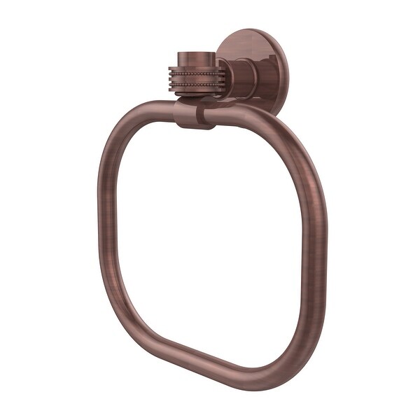 Allied Brass Continental Collection Towel Ring with Dotted Accents
