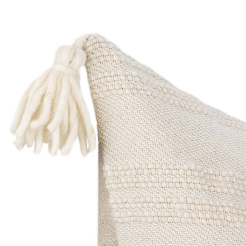 Villa by Classic Home York Wool Fabric Throw Pillow