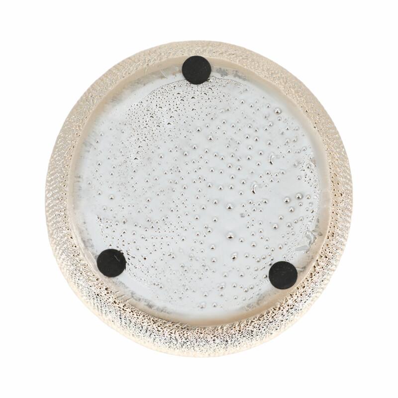 Ceramic Teardrop Textured Surface Vase - Silver