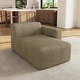 preview thumbnail 3 of 62, Modern No Assembly Required Sectional Chaise Lounge Side Sofa Right Facing - Khaki-Chaise