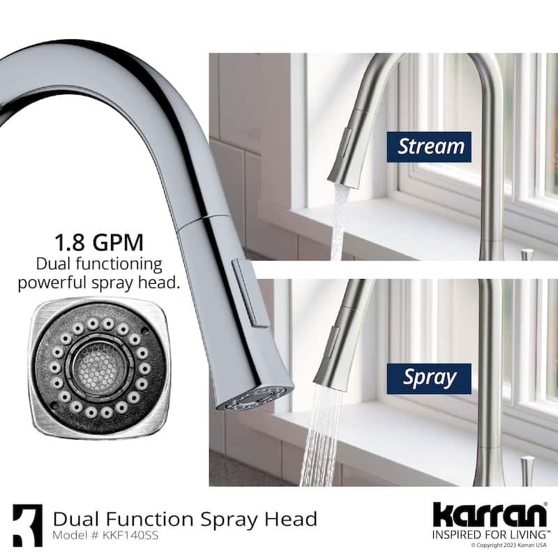 Karran USA KKF140 Standerton 1.8 GPM Single Hole Kitchen Faucet