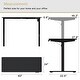 preview thumbnail 12 of 46, Futzca Height Adjustable Electric Standing Desk Sit Stand Computer Stand up Desk with Splice Board(White)