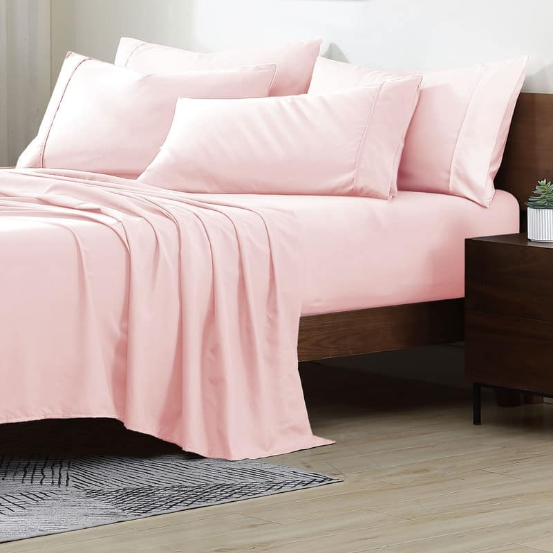 Swift Home Premium Ultra Soft Microfiber 6-Piece Sheet Set with Extra Pillowcases