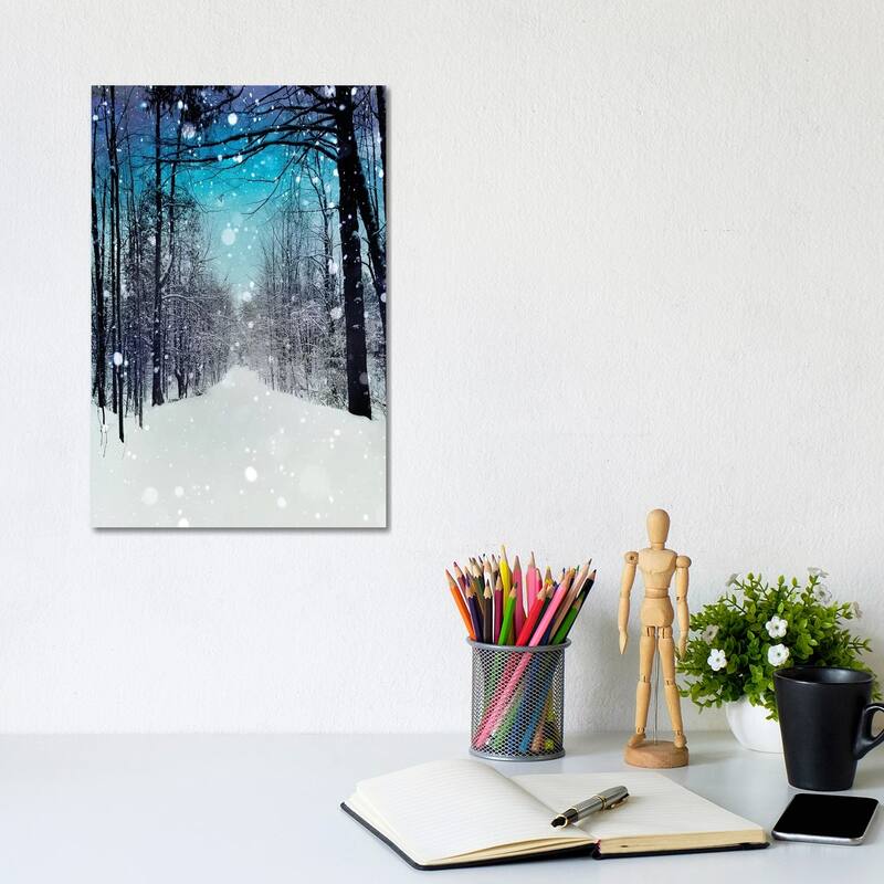 iCanvas "Snowhere" by Tracey Telik Canvas Print - 12x8x0.75