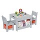 preview thumbnail 15 of 19, Kids Table and Chair Set Grey