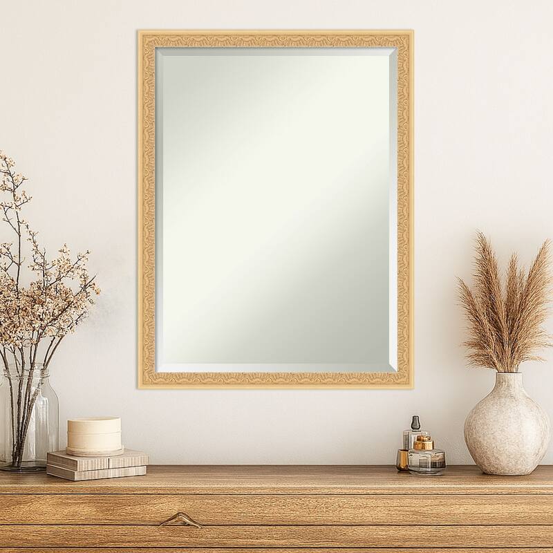 Bethany Beveled Wood Framed Wall Mirror